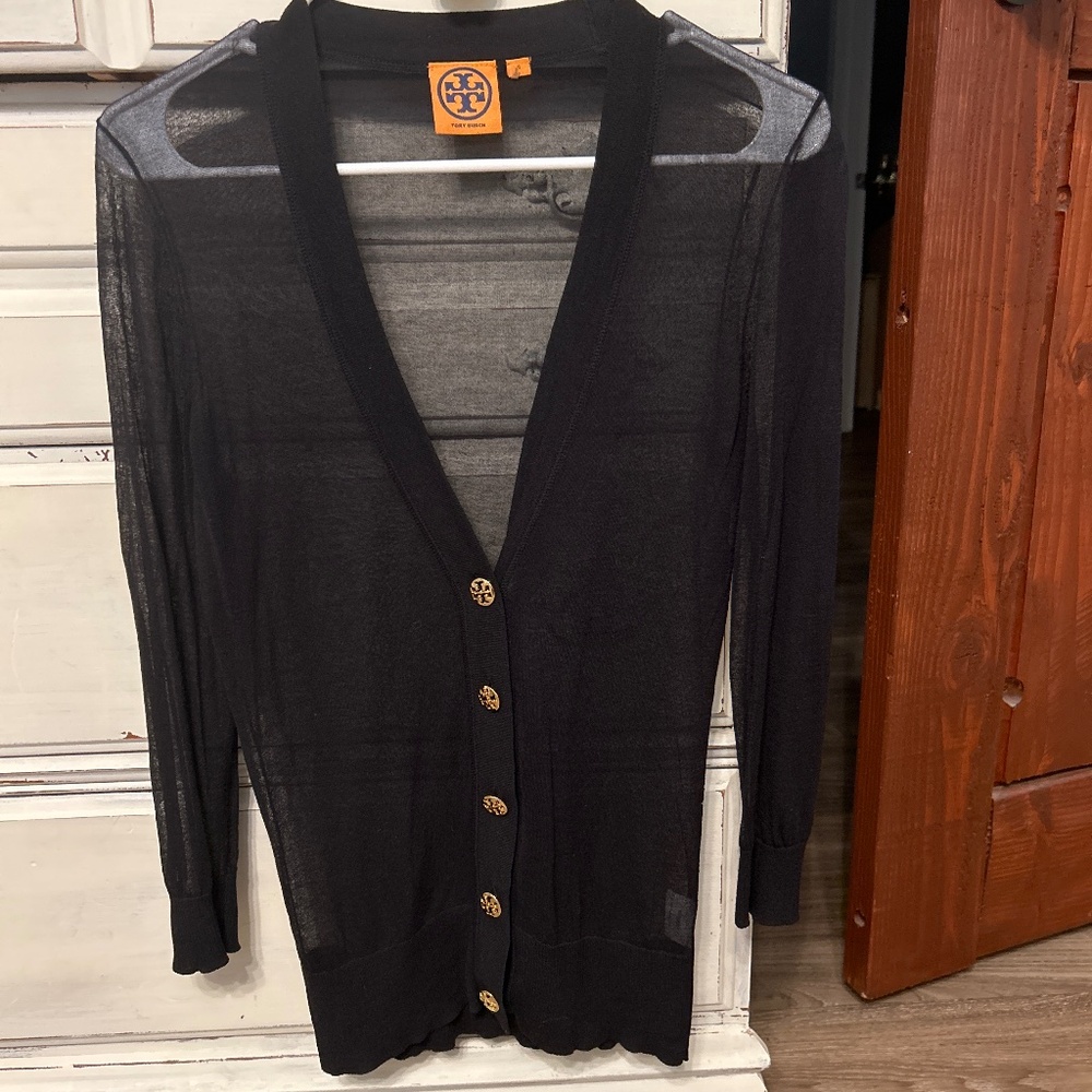 TORY BURCH SHRUNKEN SIMONE CARDIGAN Size S